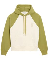 Ami Paris - Two-Tone Cotton Sweatshirt - Lyst