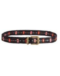 Etro - Belt With Beads And Floral Motif - Lyst