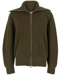 Bottega Veneta - Zip-Up Knitted Cardigan - Lyst