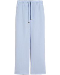 Max Mara - Studio Medea Drawstring Wide-Leg Pants - Lyst