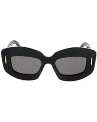 Loewe - Rectangle Frame Sunglasses - Lyst