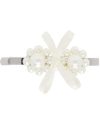 Simone Rocha - Petite Bow Mini Flower Hair Clip - Lyst