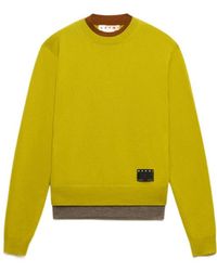 Marni - Cashmere Jumper With Layered Effect - Lyst