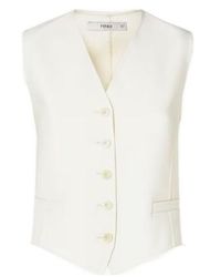 Fendi - Ivory Wool Gilet - Lyst