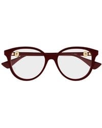 Cartier - Oval-Frame Glasses - Lyst