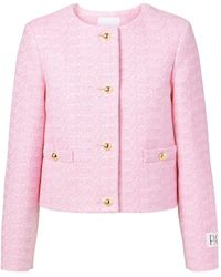 Patou - Tweed Button-Down Casual Jacket - Lyst