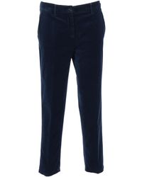 Aspesi - Mid-Rise Straight-Leg Trousers - Lyst