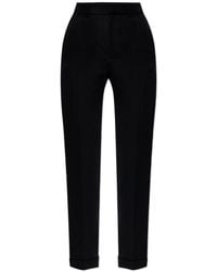 The Attico - The Turn-Up Hem Belted Trousers - Lyst