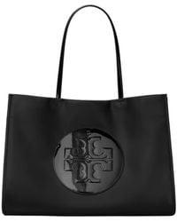 Tory Burch - Large Ella Patent Logo-Embossed Tote Bag - Lyst