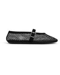 Alaïa - Fishnet Ballet Flats - Lyst