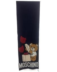 Moschino - Teddy Bear Logo Scarf - Lyst