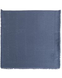 Ferragamo - Ferragamo Logo Jacquard Knitted Scarf - Lyst