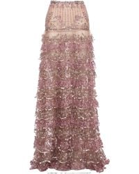 Valentino - Sequined Midi Skirt - Lyst
