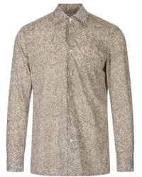 Kiton - Floral-Print Long-Sleeve Shirt - Lyst