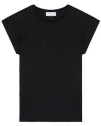 Blumarine - Logo Embellished Crewneck T-Shirt - Lyst