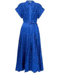 Rebecca Vallance - Floral Cotton Lace Shirt Dress - Lyst