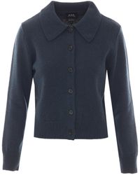 A.P.C. - Marie Collar Cardigan - Lyst