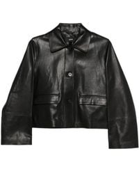 Arma - Button-Pocket Leather Jacket - Lyst