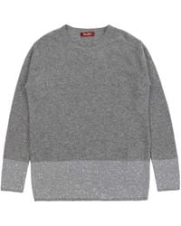 Max Mara - Round-Neck Long-Sleeved Pullover - Lyst