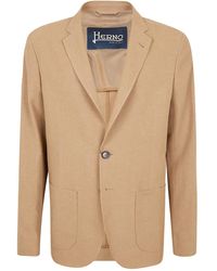 Herno - Unlined Linen Blazer - Lyst