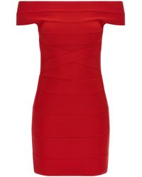 ROTATE BIRGER CHRISTENSEN - Cross-Band Off-Shoulder Mini Dress - Lyst