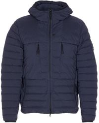 Stone Island - Hooded Zip-Up Jacket - Lyst