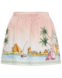 CASABLANCA - Elastic-Waist Skirt - Lyst