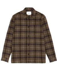 Les Deux - Caribou Check-Pattern Button-Up Jacket - Lyst