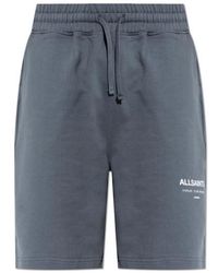 AllSaints - Undrgrnd Logo Sweat Shorts - Lyst