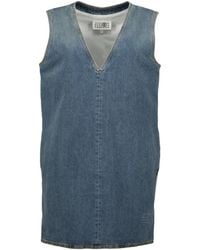 MM6 by Maison Margiela - Sleeveless Denim Dress - Lyst