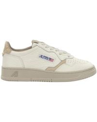 Autry - Medalist Pony-Hair Low-Top Sneakers - Lyst