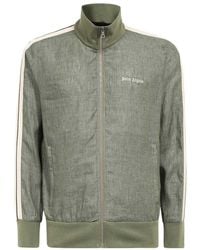 Palm Angels - Logo-Embroidered Zipped Track Jacket - Lyst