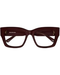 Balenciaga - Eyewear Rectangle Frame Glasses - Lyst
