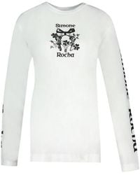 Simone Rocha - Coming Up Roses Long Sleeve T-Shirt - Lyst