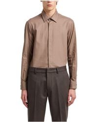 Emporio Armani - Collared Longsleeve Shirt - Lyst