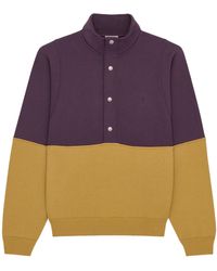 Saint Laurent - Cotton Two-Tone Sweatshirt - Lyst