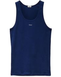 Versace - Logo Ribbed Underwear Top - Lyst