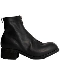 Guidi - Chunky Heel Leather Boots - Lyst
