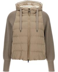 Brunello Cucinelli - Zip-Up Hooded Puffer Jacket - Lyst