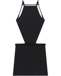 Courreges - Courrèges V-Line Cut-Out Mini Dress - Lyst