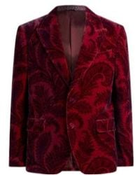 Etro - Velvet Blazer With Print - Lyst