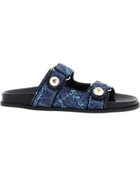Jimmy Choo - Round-Toe Slippers - Lyst