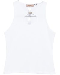 Twinset - Cut-Out Embellished Top - Lyst