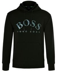 BOSS - Long-Sleeved Hooded Sweatshirt - Lyst