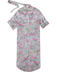 Acne Studios - Floral Printed Shirt Dress - Lyst