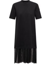 Moncler - Layered Short Sleeved Midi Dress - Lyst