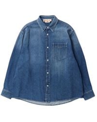 Marni - Logo-Embroidered Chest-Pocket Shirt Jacket - Lyst