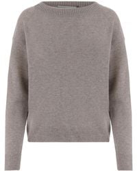 Allude - Cashmere Crew Neck Knitted Sweater - Lyst
