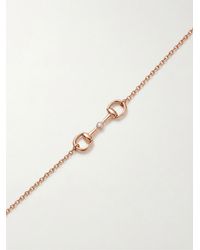 Gucci - Horsebit Diamond 18K Chain Bracelet - Lyst