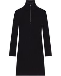 Courreges - Courrges Zipped Mockneck Dress - Lyst